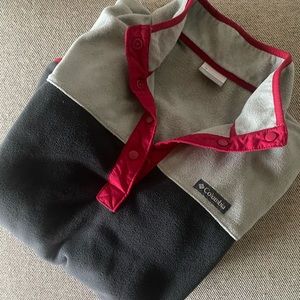 COLUMBIA COLOR BLOCK HALF SNAP FLEECE